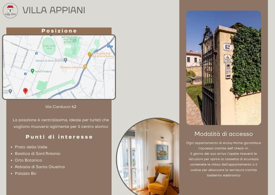 Enjoy Home - Villa Appiani, Prato Della Valle Padova Eksteriør billede